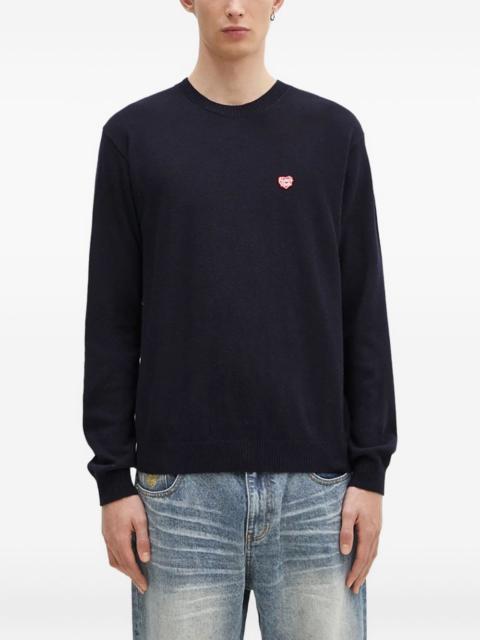 Human Made heart-logo wool sweater