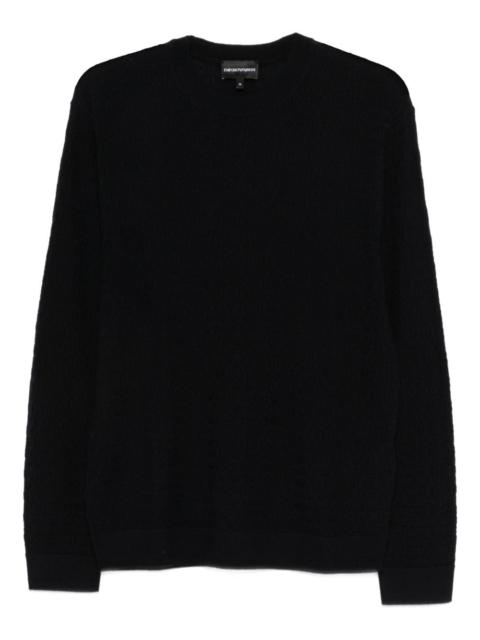 EMPORIO ARMANI logo-embossed top