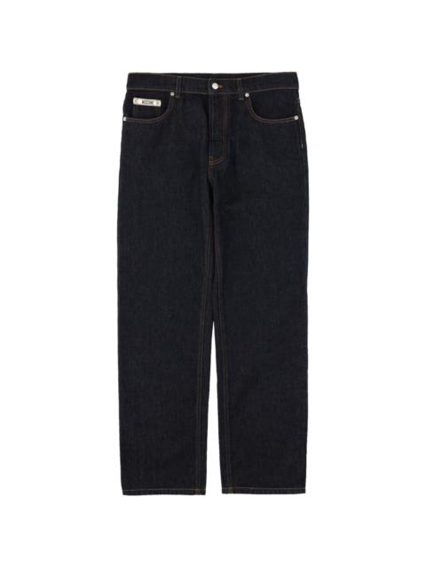 Moschino logo-patch jeans