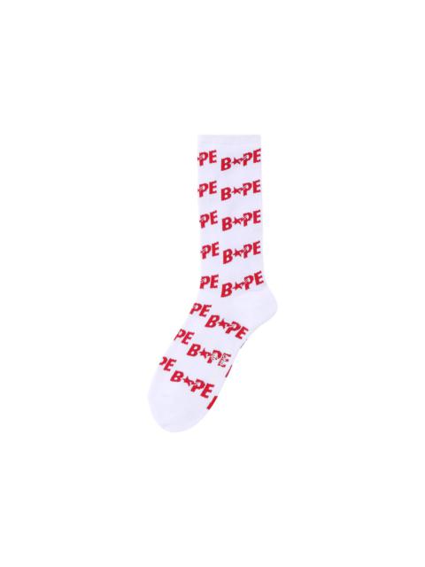 BAPE Sta Socks 'Red'