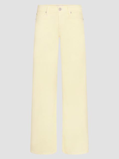 FRAME Women's Amelia Gray x FRAME The Gray Low-Rise Wide-Leg Denim Pants - Limoncello