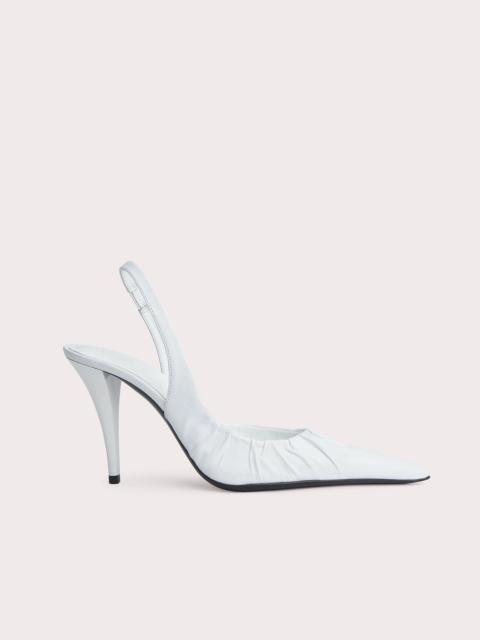 BY FAR Ridge White Nappa Leather