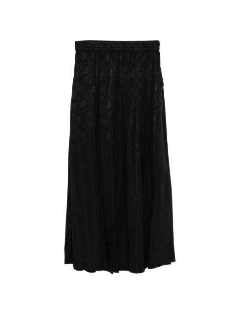 ELEH elasticated patterned skirt