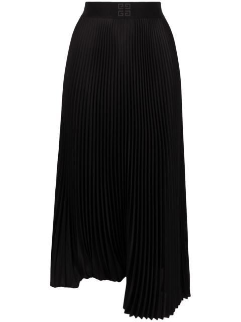 Givenchy 4G asymmetric pleated skirt