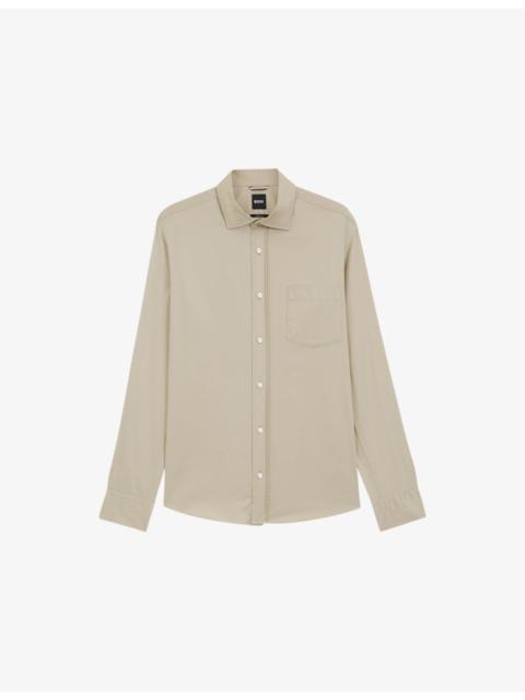 BOSS Regular-Fit Long-Sleeve Cotton Shirt
