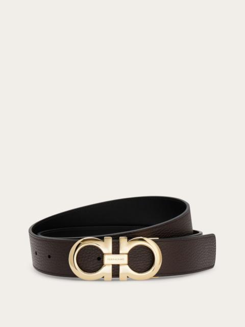 FERRAGAMO Reversible and adjustable Gancini belt