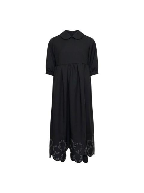 Comme des Garçons GIRL Polyester Gabardine Stitch Dress