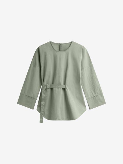 The Frankie Shop Ames Belted Top - Sage
