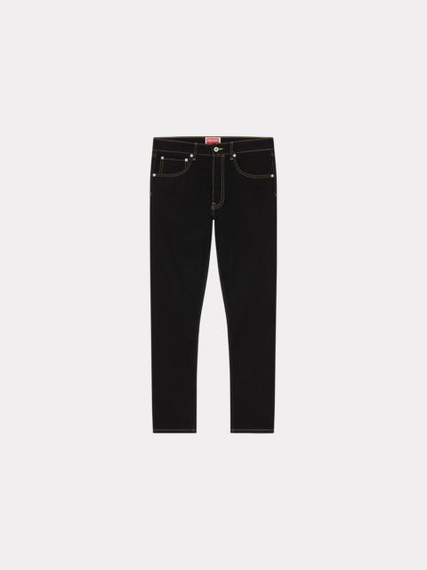 KENZO 'KENZO Drawn Varsity' embroidered Bara slim-fit jeans