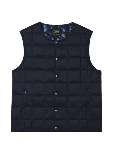 TAION quilted buttoned gilet