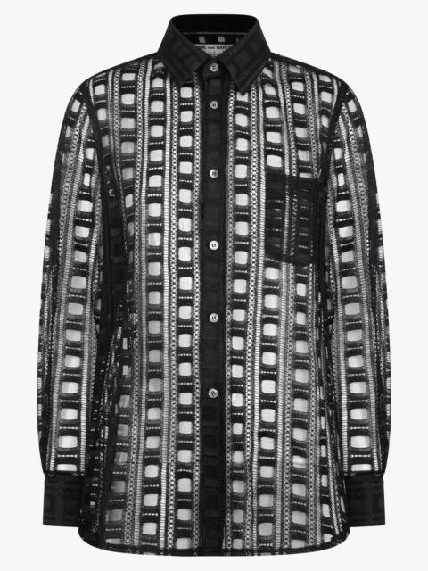 Comme Des Garçons POCKET DETAIL LACE L/S SHIRT | BLACK