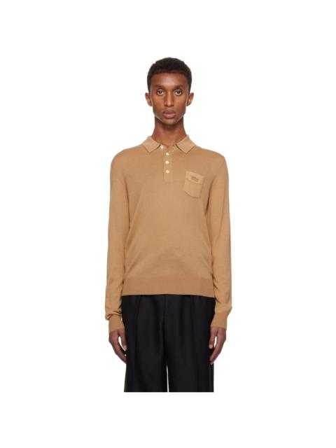 LACOSTE Beige Wool Polo