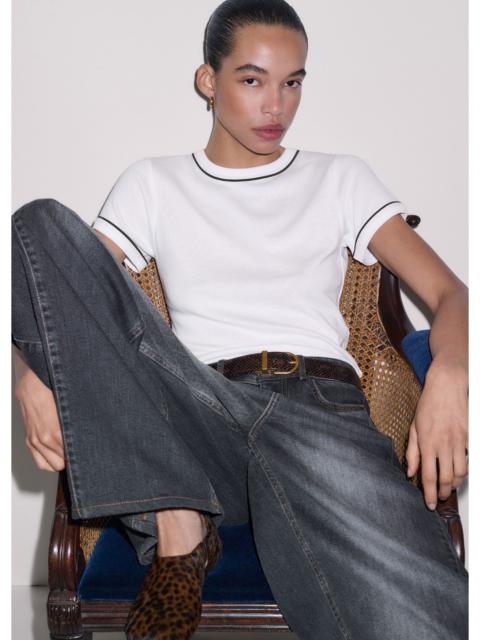 ME+EM Contrast Trim Fitted Tee