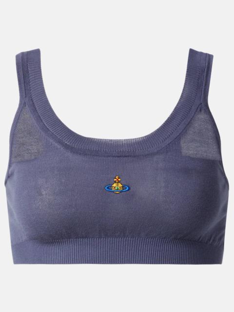 Vivienne Westwood Bea embroidered cotton tank top