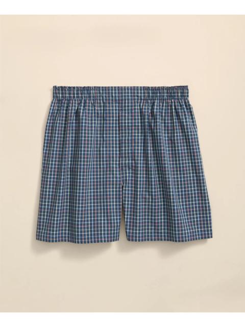 Brooks Brothers Cotton Broadcloth Multi-Windowpane Boxers