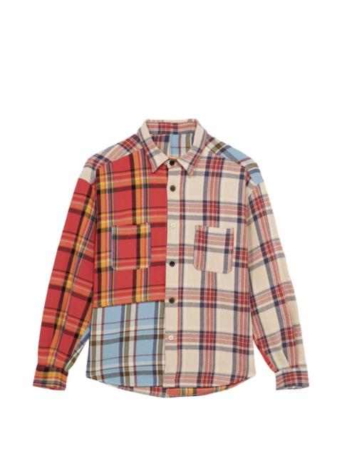 FORTELA Rosebowl patchwork shirt