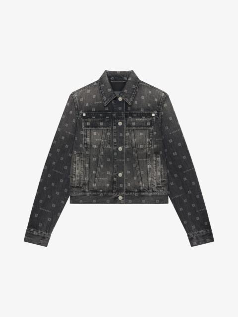 SLIM JACKET IN GIVENCHY 4G DENIM