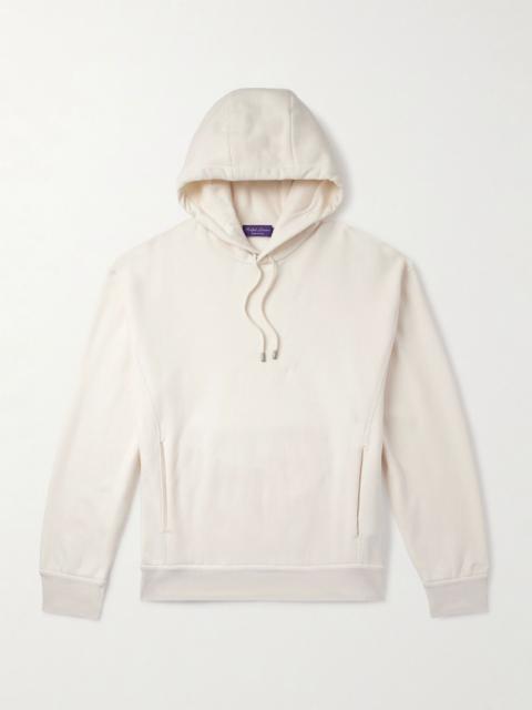 Ralph Lauren Cotton and Cashmere-Blend Jersey Hoodie Cream