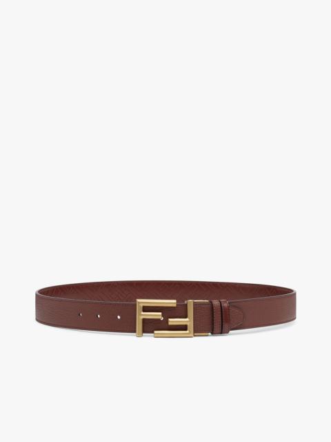 FENDI Brown leather belt