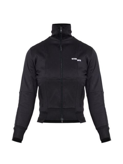 VETEMENTS logo-detail zip-fastening sweatshirt