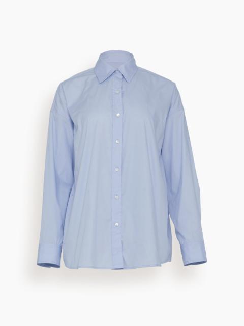NILI LOTAN Mael Oversized Shirt in Light Blue