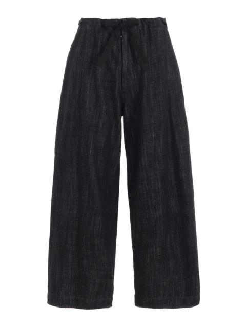 Y's 80oz Denim Straight String Pants