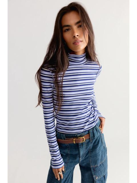 FREE PEOPLE We The Free Good Good Stripe Turtleneck