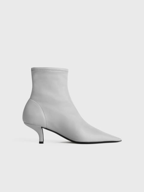 Totême Nappa heeled sock boots light grey