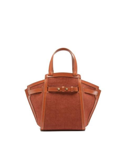 OFFICINE CREATIVE Saddle leather-trimmed saddle bag