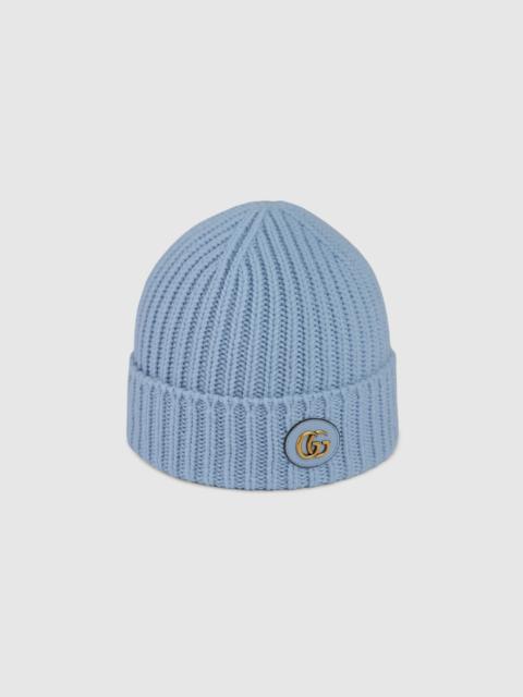 GUCCI Wool cashmere hat with Double G