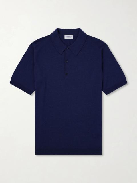 JOHN SMEDLEY Macloud Knitted Merino Wool Polo Shirt