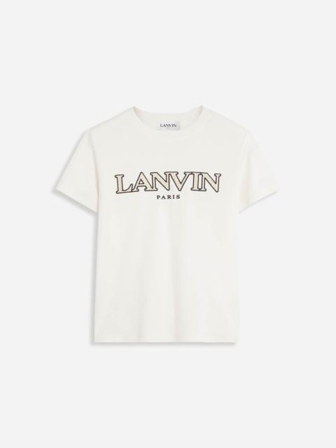 Lanvin CLASSIC CURB EMBROIDERED T-SHIRT
