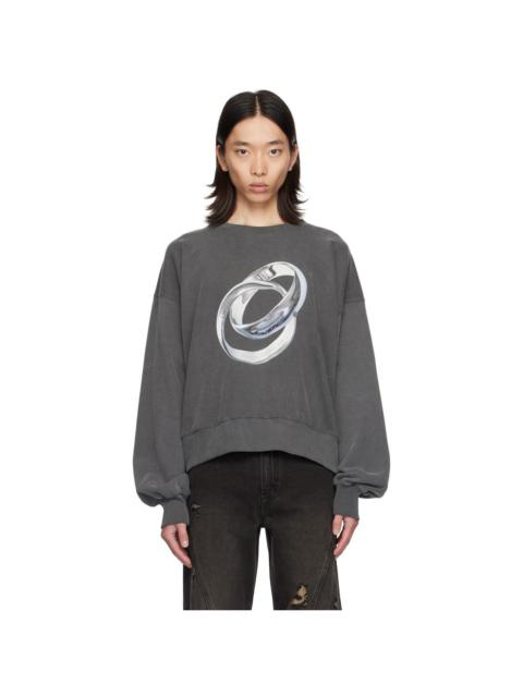 lesugiatelier Gray Ring Sweatshirt