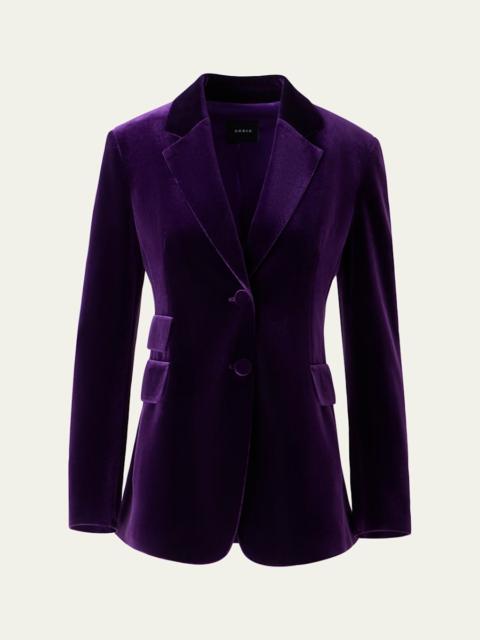 AKRIS Arie Velvet Single-Breasted Jacket