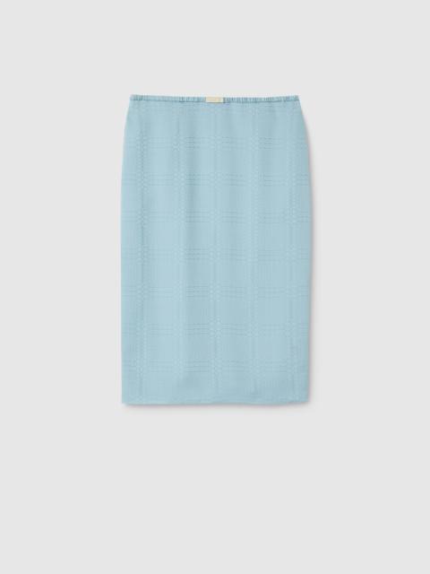 GUCCI Interlocking G silk jacquard skirt