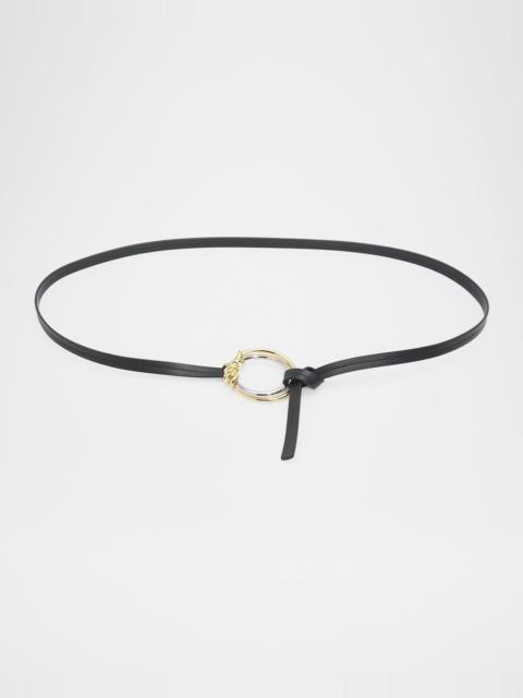 Bottega Veneta Knot Ring Leather Belt