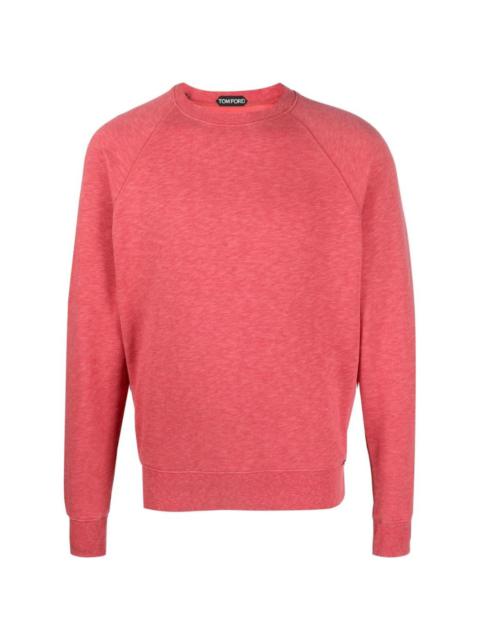 long-sleeve cotton sweatshirt