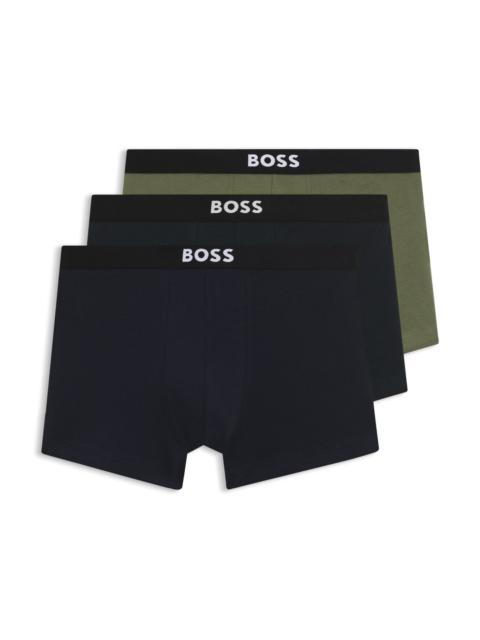BOSS THREE-PACK OF STRETCH-COTTON TRUNKS
