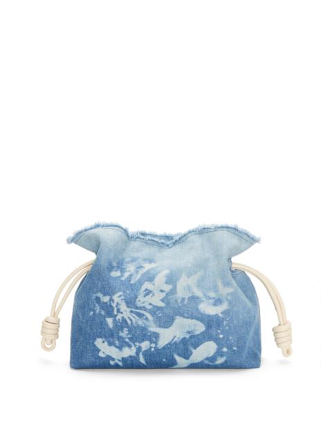 Loewe Flamenco clutch in denim