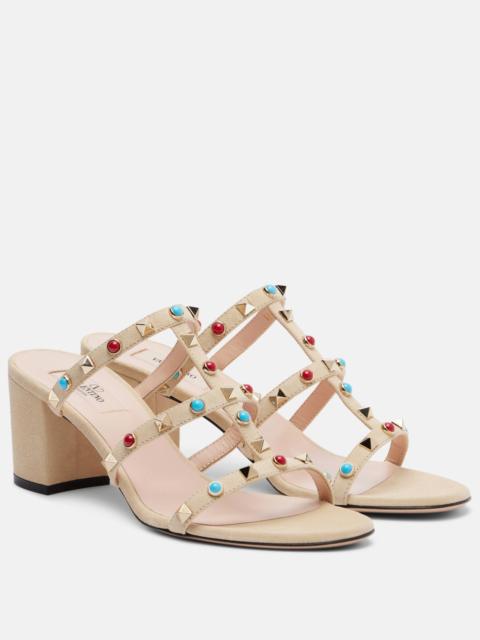Valentino Embellished suede sandals