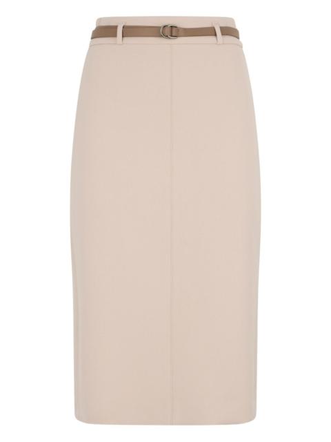 PESERICO belted midi skirt