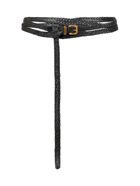 Etro Leather Waist Belt black