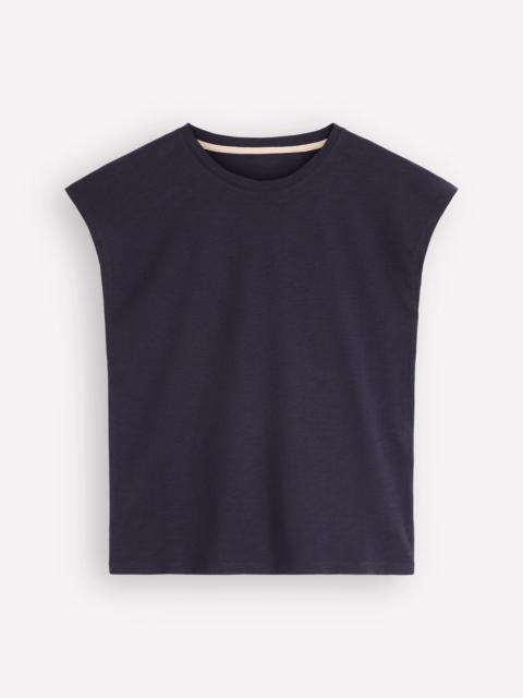 BODEN Louisa Slub T-Shirt-Navy