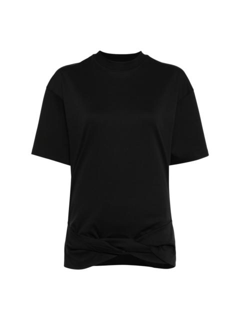 Off-White Arrows-embroidery cotton T-shirt