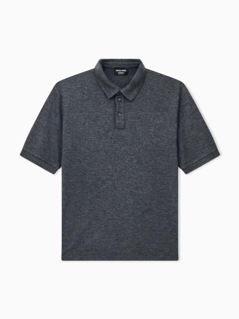 GIORGIO ARMANI POLO SHIRT CASHMERE PURE INTERLOCK