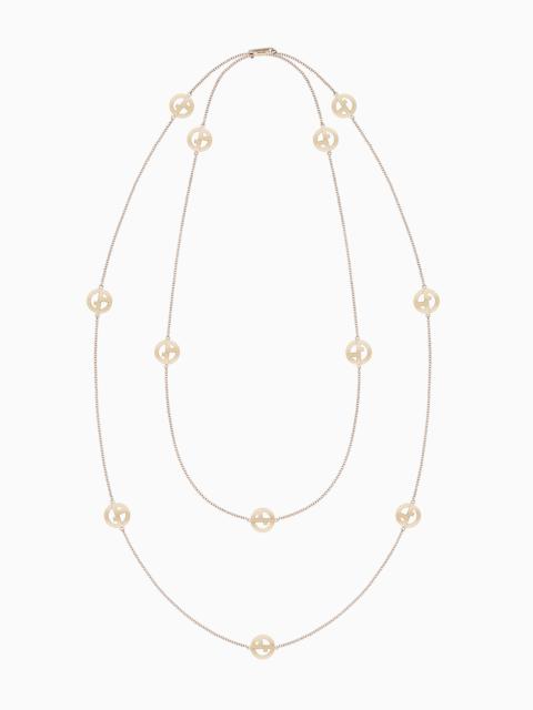GIORGIO ARMANI 18K GOLD, TWO-STRAND BORGONUOVO NECKLACE