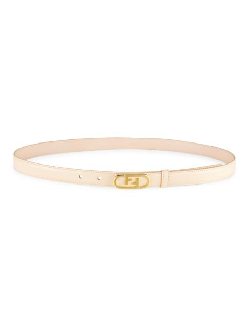 FENDI Women's O'Lock Leather Belt - Light Rose