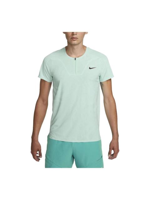 Nike Court Dri-FIT ADV Slam Tennis Polo T-shirt 'Jade Ice Black' DX5523-346