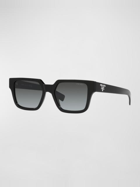 Prada Men's Gradient Rectangle Sunglasses