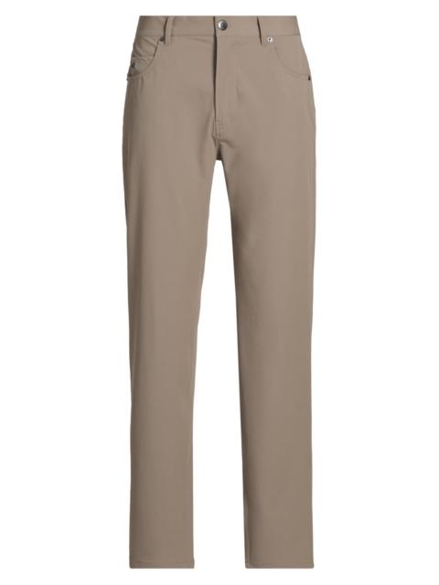 EMPORIO ARMANI Men's Stretch Tech Five-Pocket Pants - Beige
